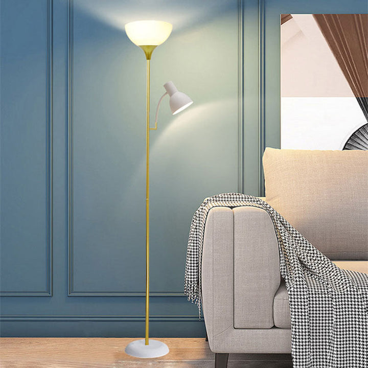 Sandsberg | Lampa podłogowa z podwójnym światłem | Minimalistyczny design z żelaza