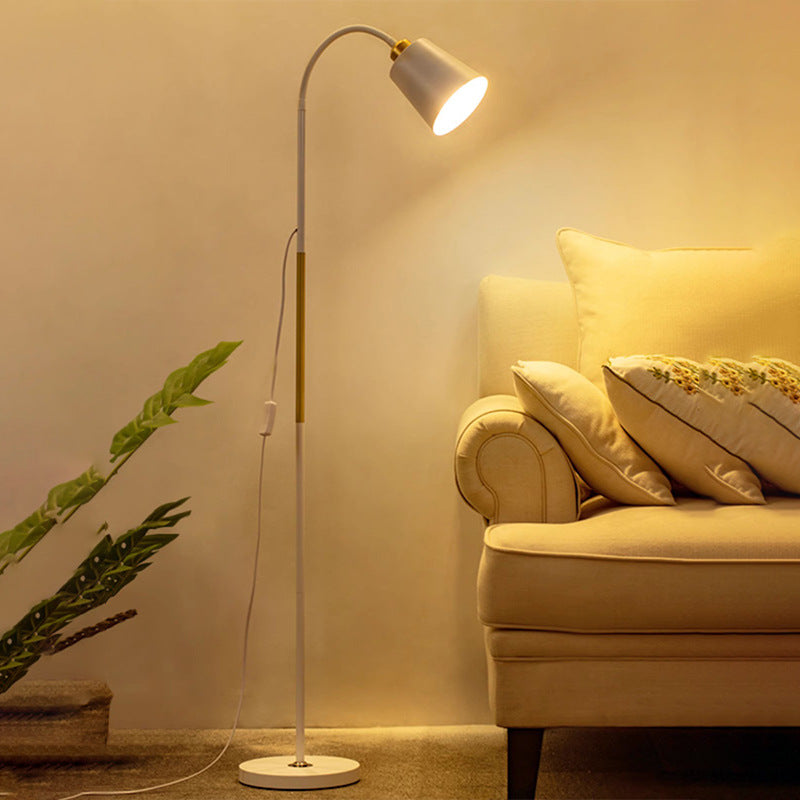 Sandsberg | Lampa podłogowa | Minimalistyczny okrągły klosz z PVC