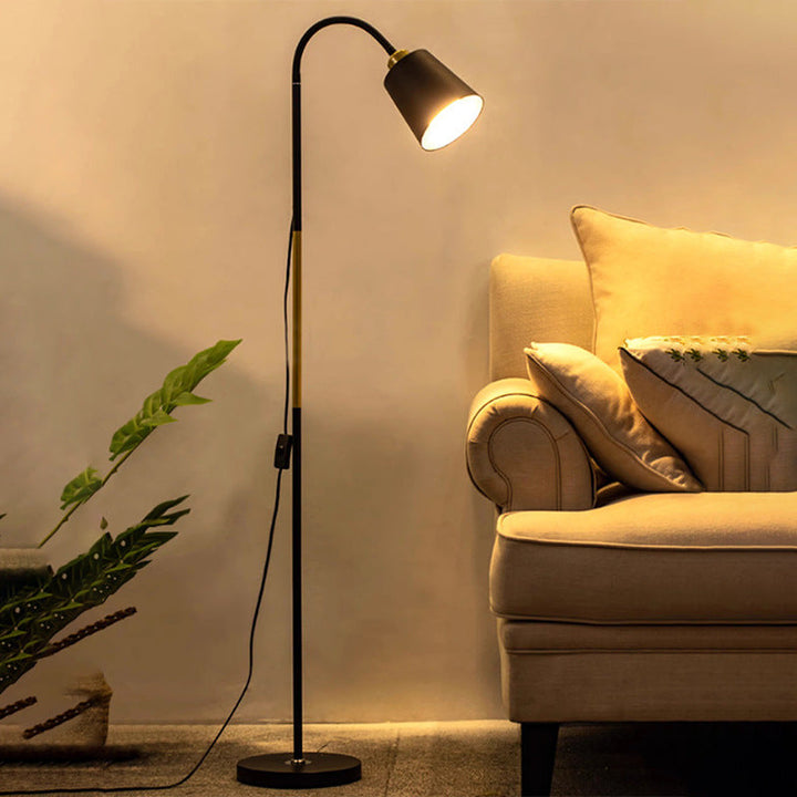 Sandsberg | Lampa podłogowa | Minimalistyczny okrągły klosz z PVC