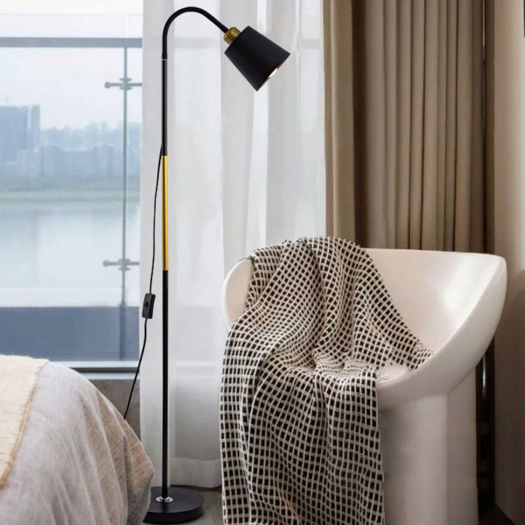 Sandsberg | Lampa podłogowa | Minimalistyczny okrągły klosz z PVC